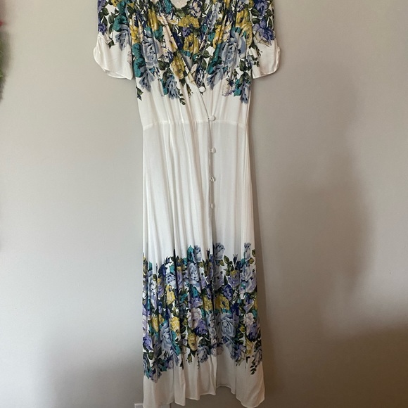 Free People Jaimie Floral Midi Dress— Size XS - Picture 3 of 8